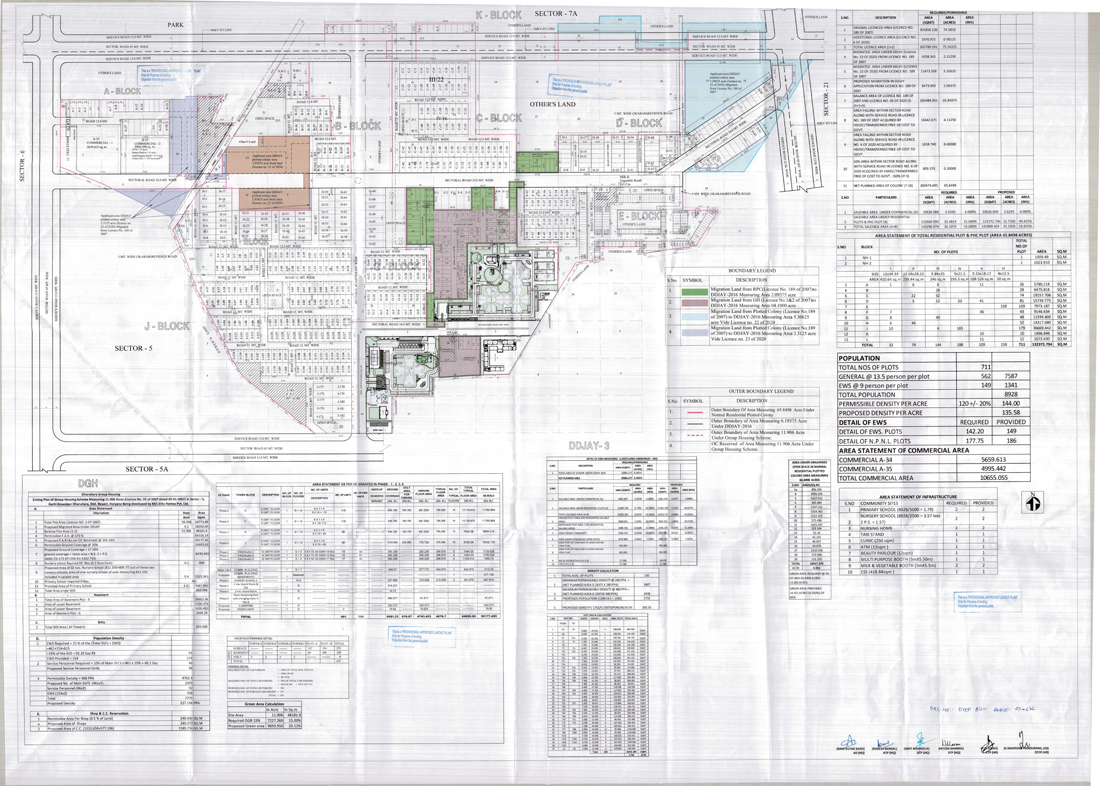 Proposed/provisional layout plan dated 27.06.2022