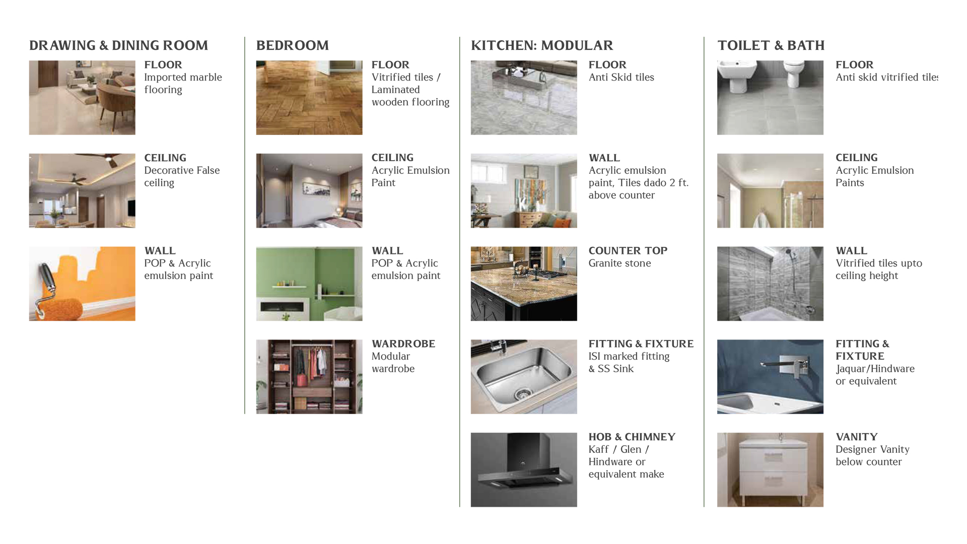 specifications 1